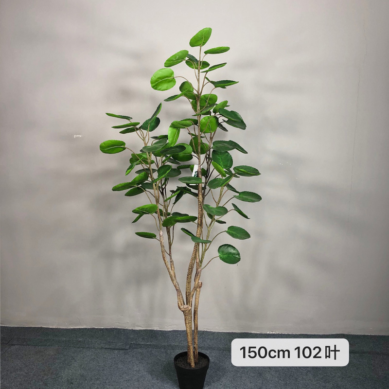 Simulation Money Bag Simulation Money Tree Bonsai Artificial Green Plant Indoor Floor Simulation Bonsai Decorative Landscape