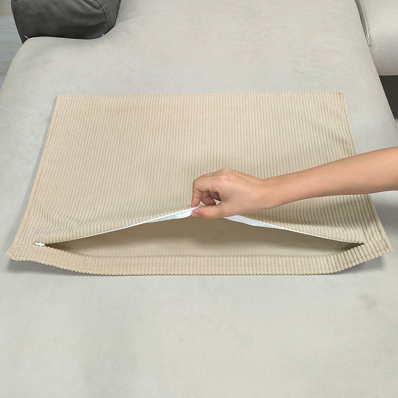 新品コーデュロイ長方形ソファクッション抱き枕大クッションリビングベッドバックカバー高級感