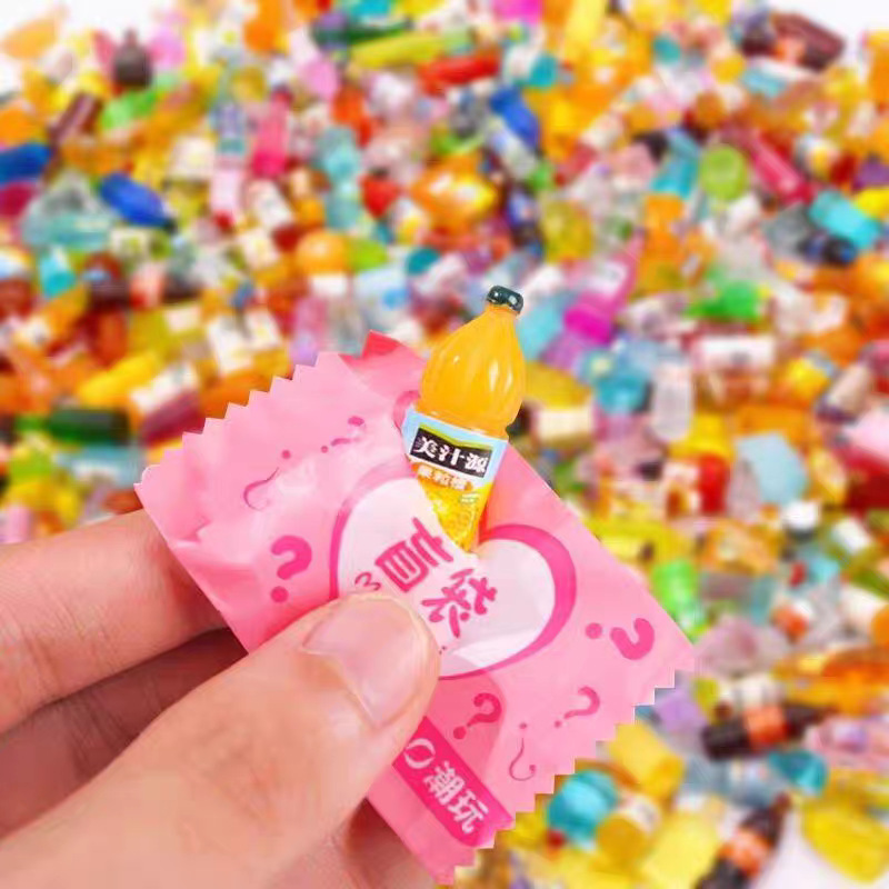 Internet Celebrity Mini Simulation Small Bottle Blind Bag Kindergarten Reward Items Home Decoration Toys Small Drink Toys DIY