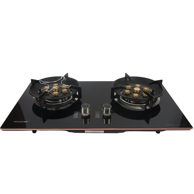 B04 fuego feroz estufa de gas estufa de doble hogar de escritorio incrustado de doble propósito estufa de gas natural estufa de gas licuado al por mayor