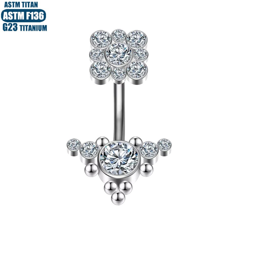 16G labret stud size and finish detail