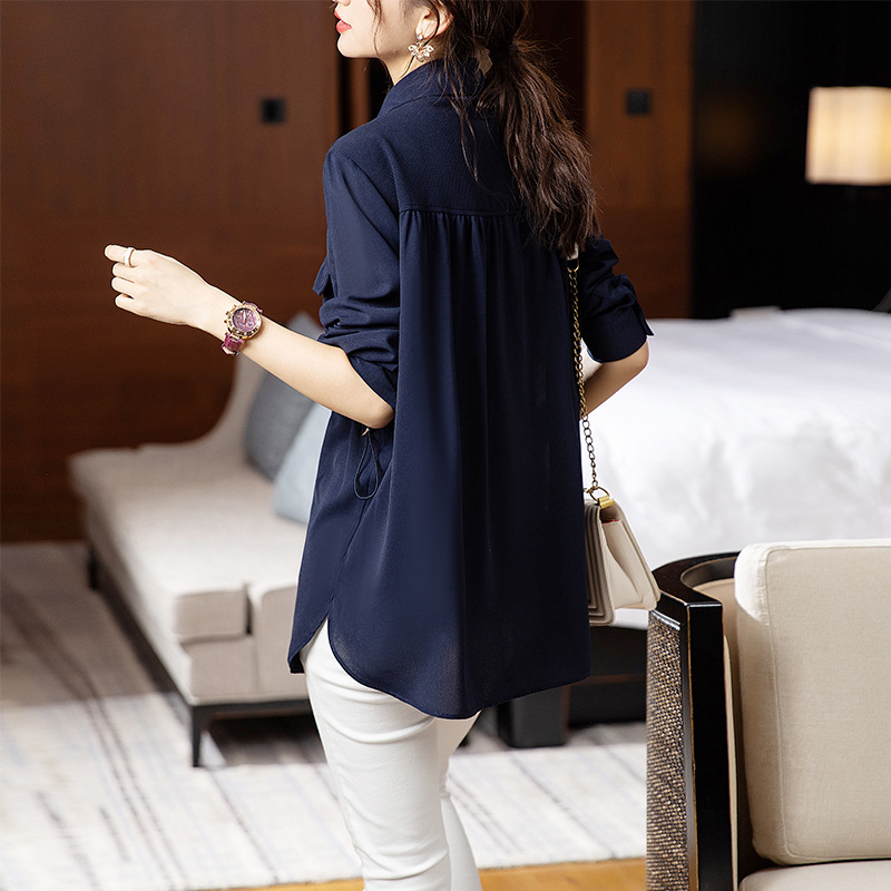  秋  S-4XL 大きいサイズ シャツ/ブラウス