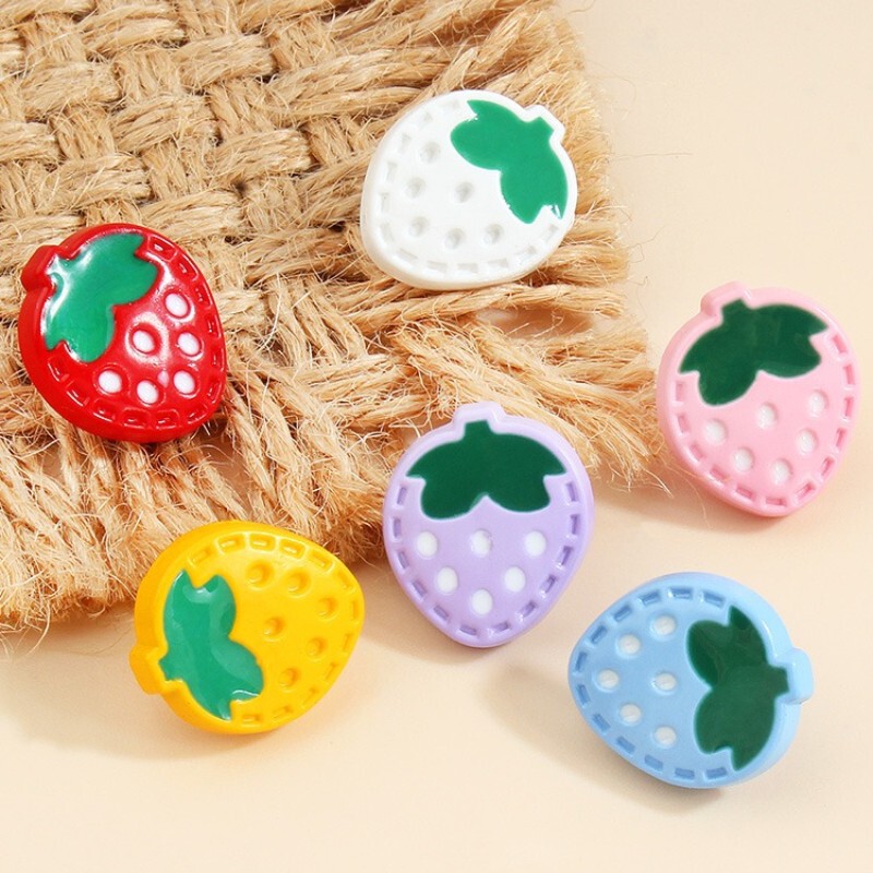 Children's Button Baby Baby Sweater Cardigan Jacket Top All Match Colorful Cute Strawberry Decorative Clothes Button Children's Button Baby Baby Sweater Cardigan Jacket Top All Match Colorful Cute Strawberry Decorative Clothes Button