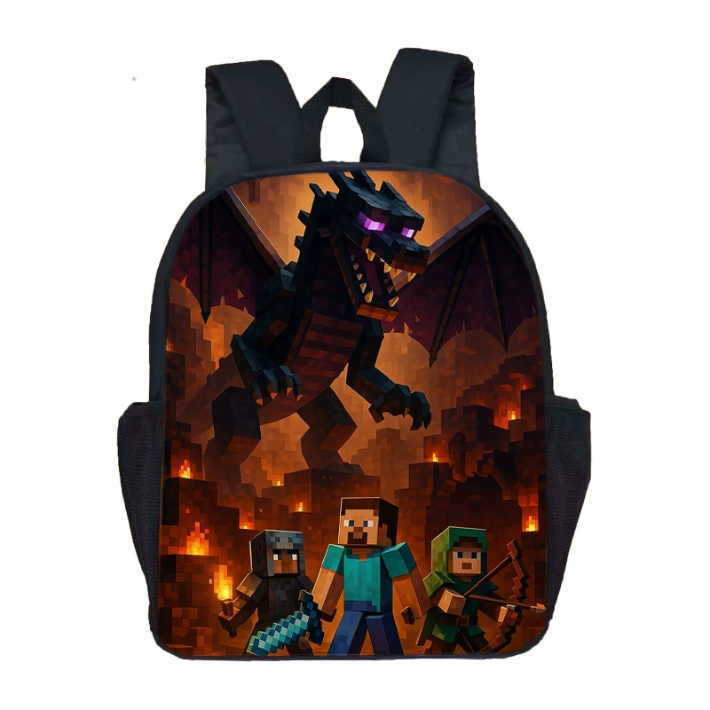 Новый школьный рюкзак Minecraft с принтом, ранняя школьная сумка, единый оснащенный набор, оптовая продажа