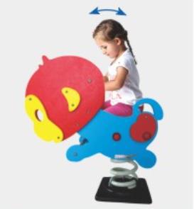 Caballo de Troya al aire libre caballo mecedora para niños individuales y dobles primavera de dibujos animados sacudiendo Yaole instalaciones de entretenimiento Balancín comunitario multifuncional