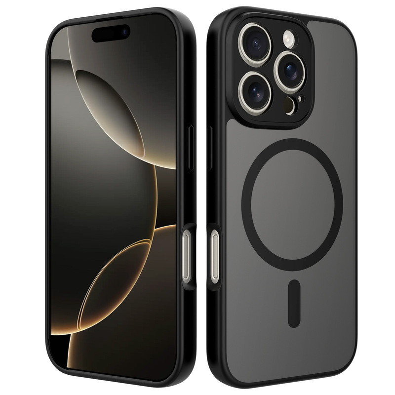 跨境适用于苹果17系列精孔手机壳磁吸iphone16 15141312pro手机壳|undefined