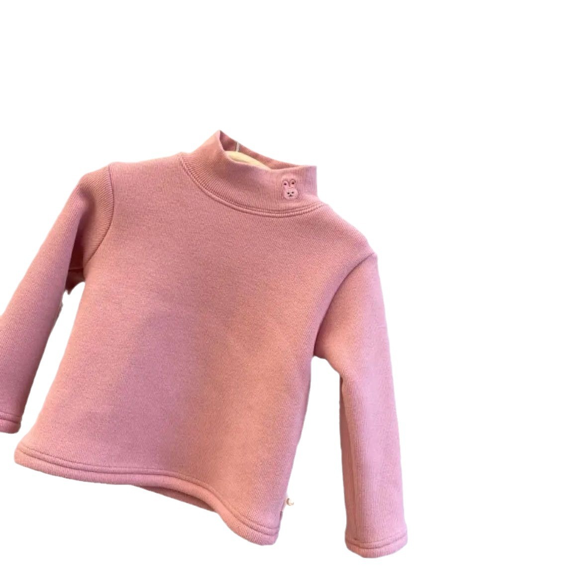 Diseño universal con bordado para niñas otoño y invierno para niños coreanos nuevo terciero grueso una camisa de conejo de terciero