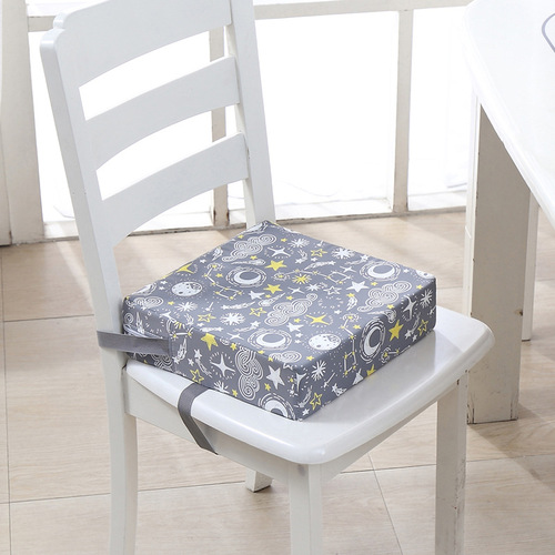 Children's dining chair heightening cushion adjustment primary school student waterproof cushion baby cartoon seat cushion thickening and heightening cushion