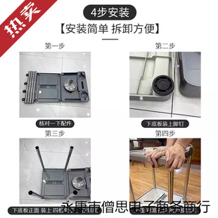 High-End No. 1 Durable Coffee Table! Super Strong Load-Bearing Chess and Card Room Mahjong Table Side Table Mahjong Hall Special Tea Rack
