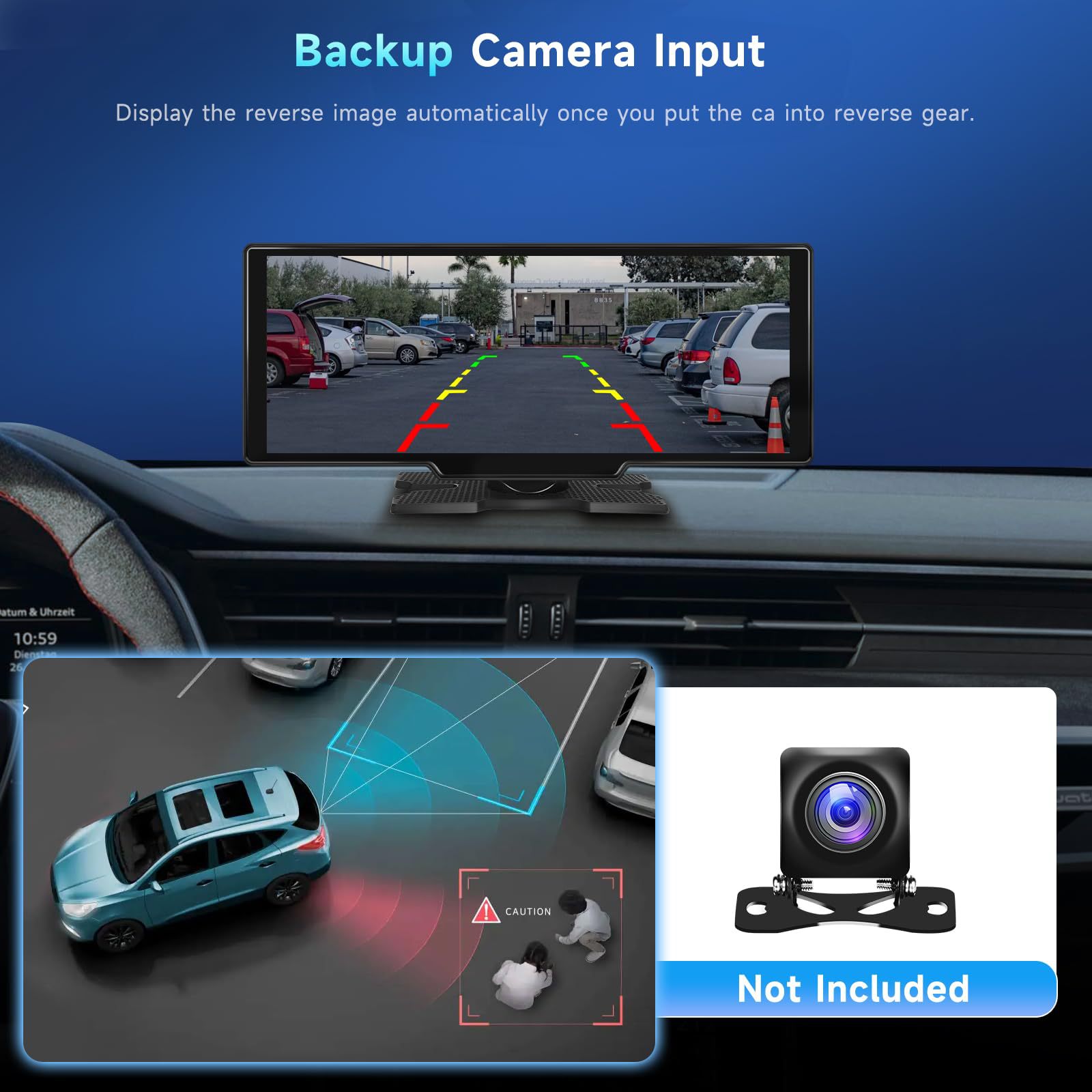 10.26inch Screen Carplay Voice Control Car Navigation Fm Radio Bluetooth Call Smart Car Wireless