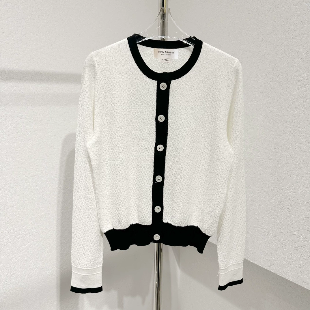 THOM BRASSY 3111 контрастный цвет тканый цветочный кардиган