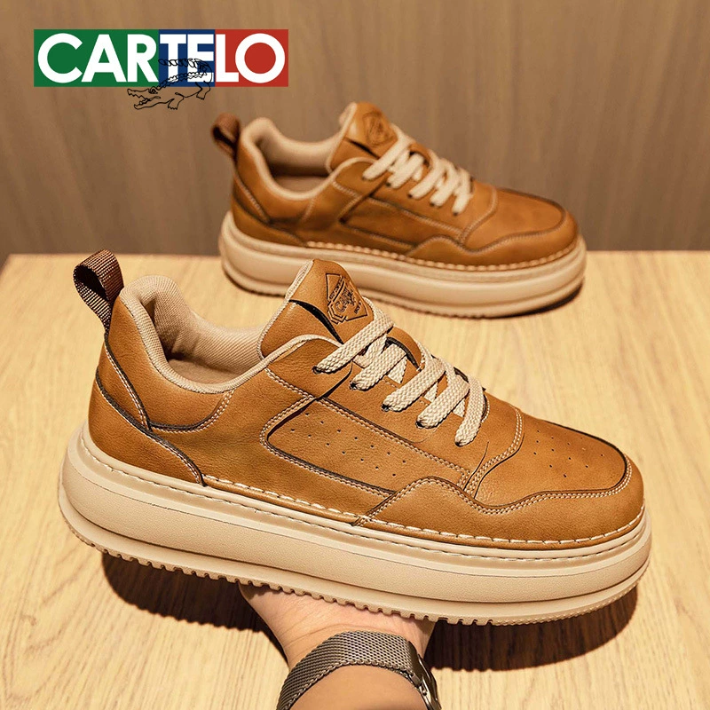 Katile Crocodile мужская обувь для увеличения модной обуви дикая повседневная обувь высокого уровня сенсорная обувь мужская толстая подошва маленькая белая обувь