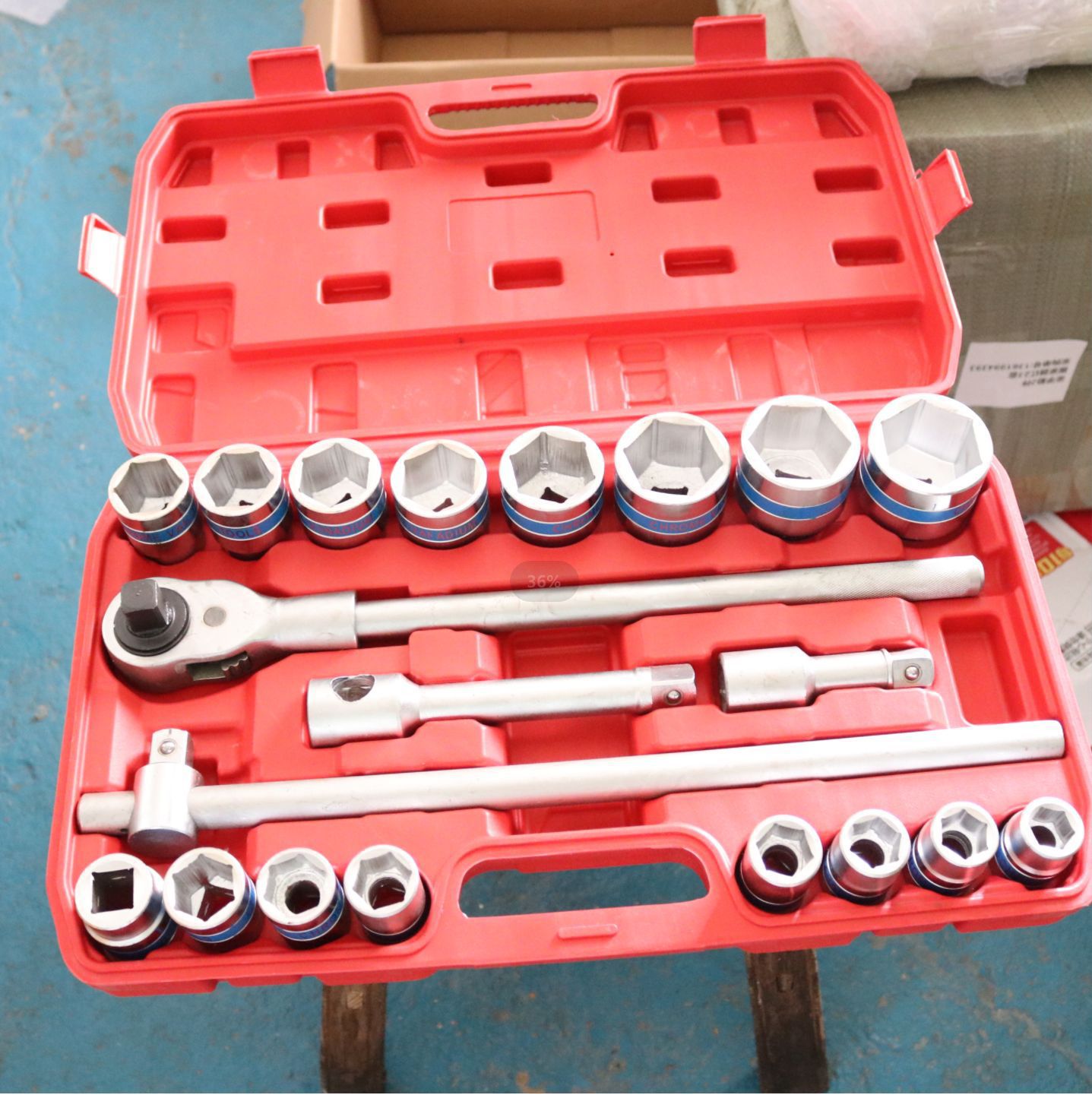 21件套筒6角12角重型汽车机械多功能组合修车专用套装汽修工具