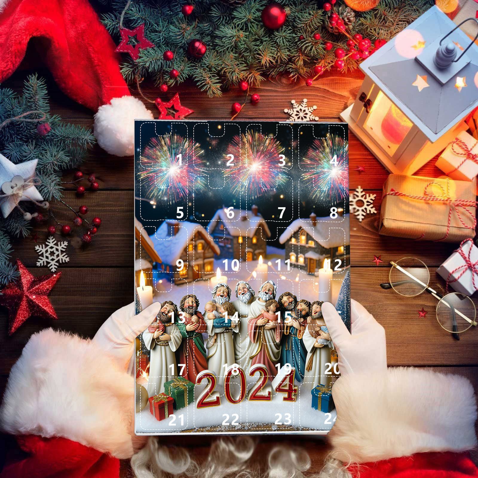 Christmas Calendar Blind Box Christmas Countdown Calendar Holiday Pendant Christmas Blind Box Wholesale_voghion.com