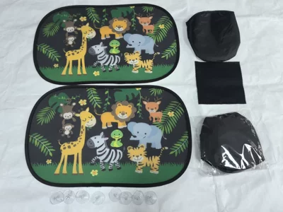 Sun shade | Window Thick Sunshades - 4930-snake8-transparent-suction-cups