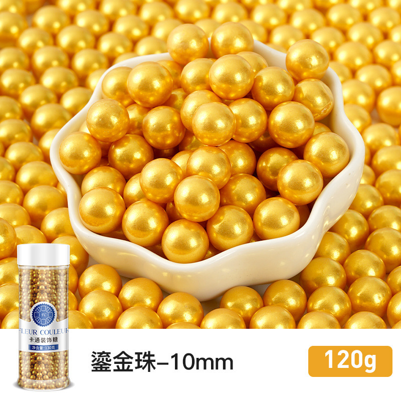 10mm 금박구슬 120g