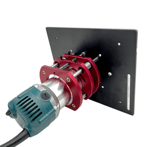 Bakelite milling lifting base-C8 black aluminum alloy flip-chip board Woodworking engraving machine slotting trimming and chamfering table