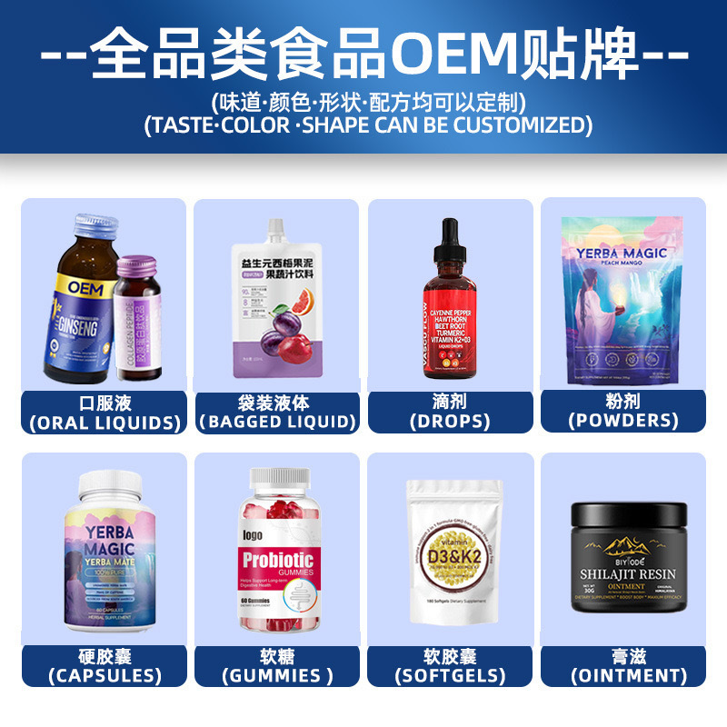 Customized Health Supplements from Big Health Factory, Popular in Foreign Trade, Ready-To-Ship Softgels, Drops, Capsules, and Complex Supplements