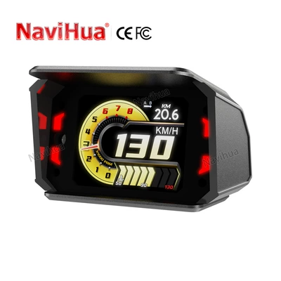 New Hot-Selling Car-Mounted Hud Glare-Free Ghost Shadow Real-Time Automotive Data Analysis Obd High-Definition Lcd Display (Vehicle HUD) - black-a402