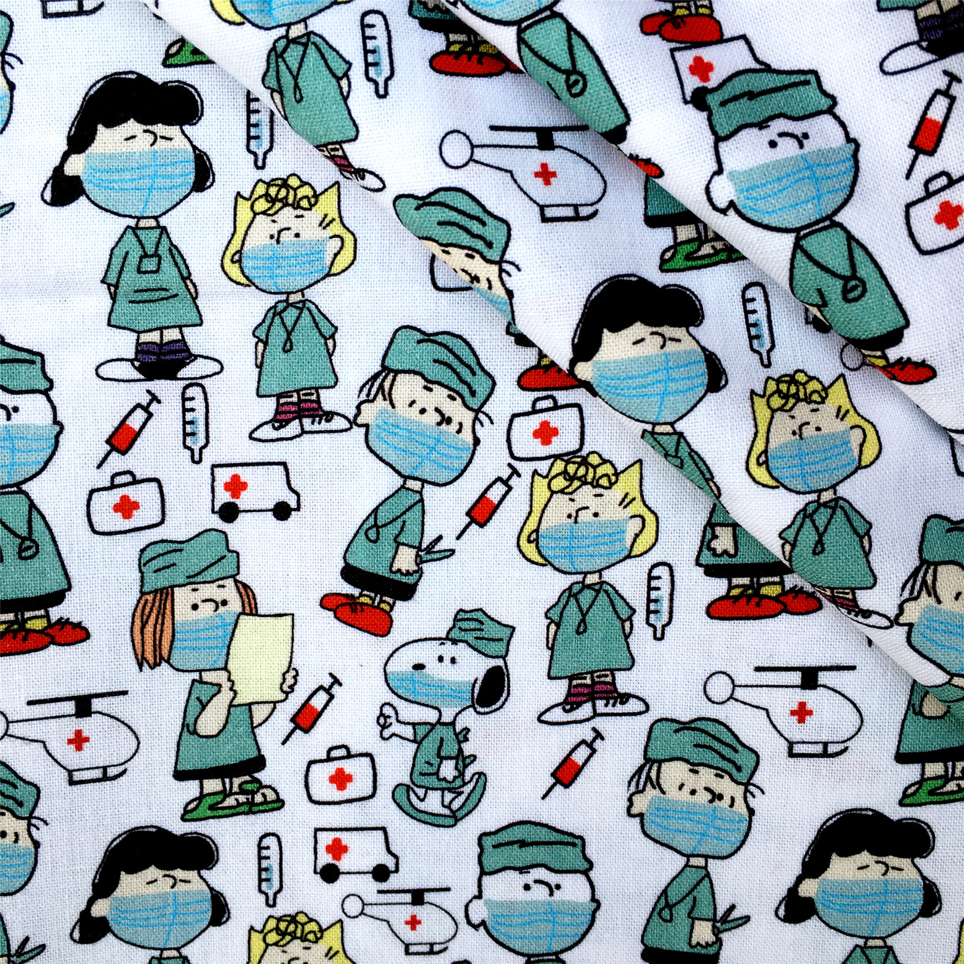 Perro Snoopy impresión de dibujos animados 100% tela de algodón DIY ropa hecha a mano bolsa, 1Yc55667