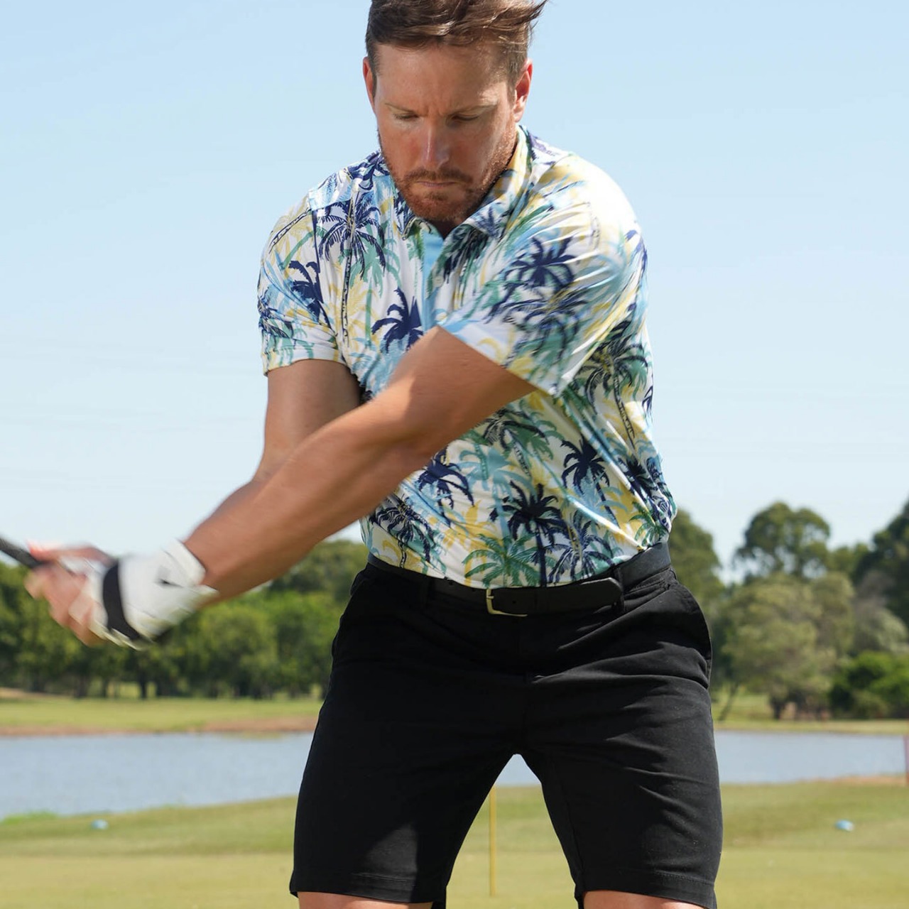 Customized High-Quality Cross-Border Golf Clothing Men's Antibacterial Polo Shirt Summer Short-Sleeved Quick-Drying Sun Protection Men's Top