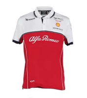 22 новый гоночный костюм Ф1 Чжоу Гуаню рубашка-поло Alfa Romeo Team С Короткими Рукавами Летняя мужская футболка
