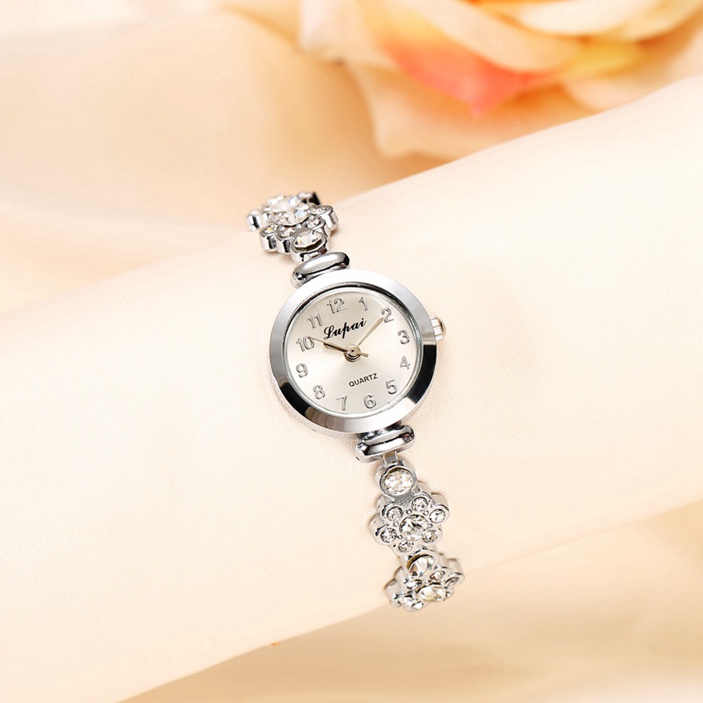 Ins Style Solid Color Flower Quartz Women's Watches display picture 2