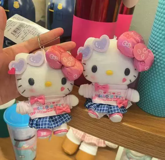 Плюшевый брелок (Sanrio) Hello Kitty, плюшевая кукла-талисман, размеры 10–16 см