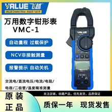 飞越钳形表万用数字电流表空调可测电容交直流电压温度数字式数显