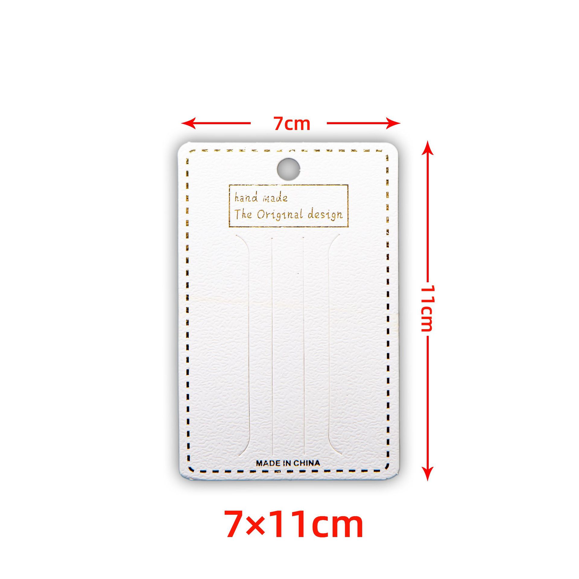 【现货】200张/捆可设计定制头饰烫金印花饰品包装发夹卡纸|ru