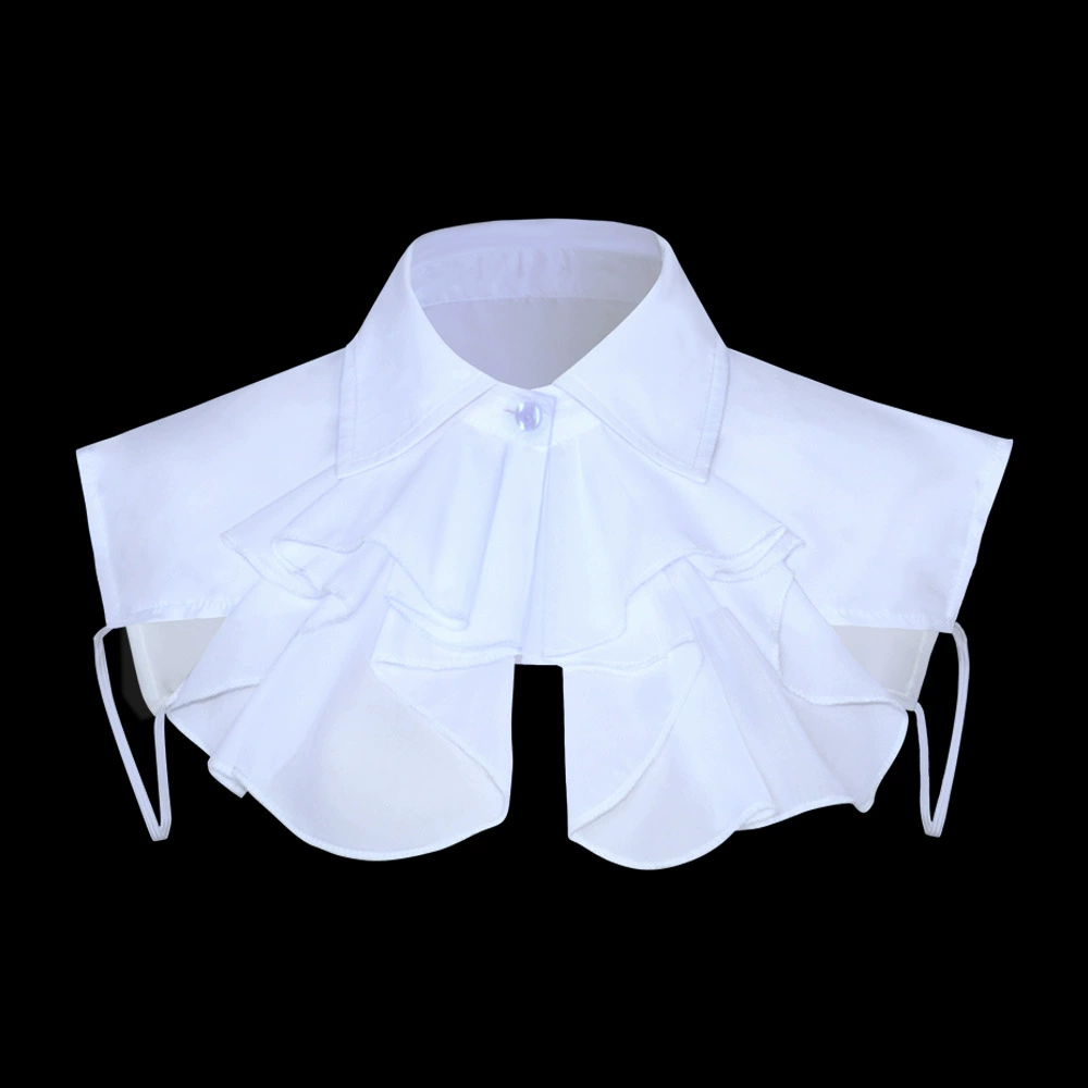 Q-border французский ретро средневековый белый большой цветок искусственный воротник Лолита платье с секционным воротником производитель оптом