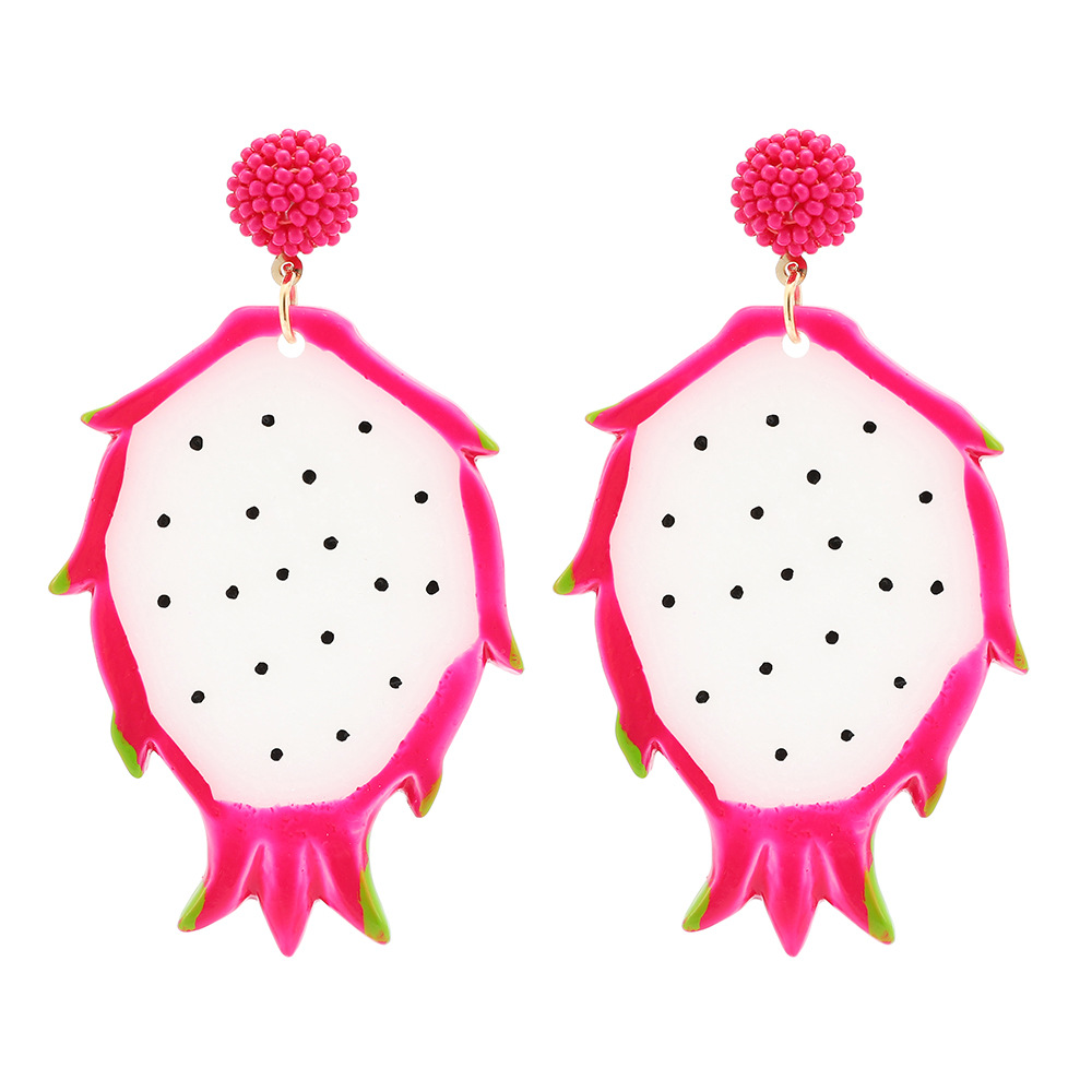 Casual Dulce Fruta Arílico Mujeres Pendientes De Gota display picture 9