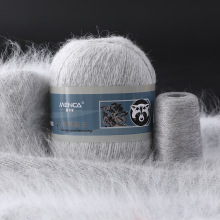 3套/包 长毛水貂绒纱线 MENCA品牌直销貂绒手编安哥拉兔毛线