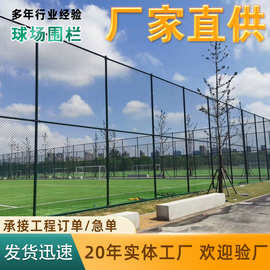 球场围网篮球场护栏网运动场勾花网体育场安全足球场包塑护栏网