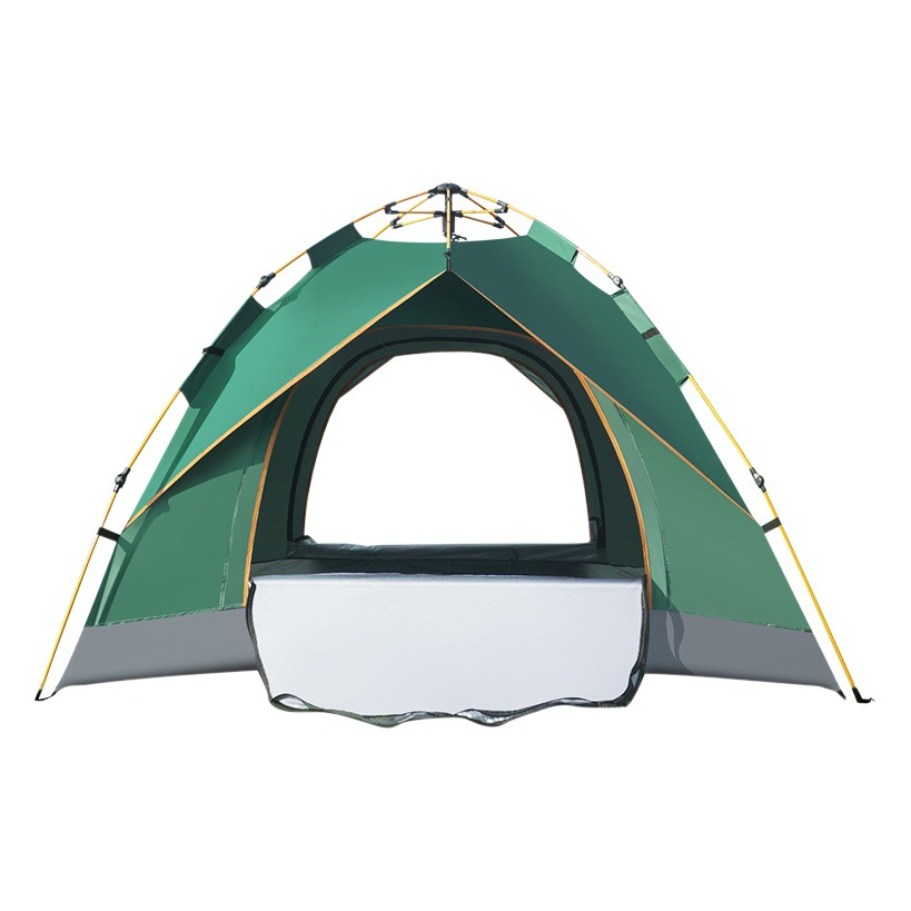 Carpa automática de doble capa para exteriores, para parque, playa y camping, de montaje rápido para viajes al aire libre, apta para 3-4 personas.