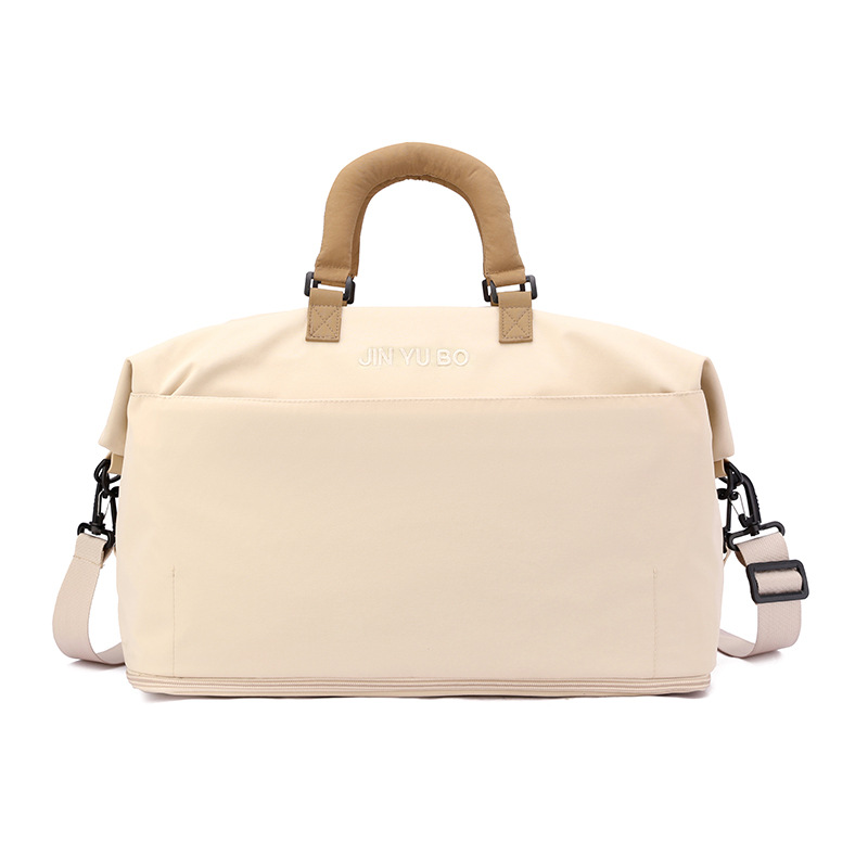 Nueva bolsa de viaje expandible, bolsa de viaje corto de gran capacidad para mujeres, bolsa de mano, bolsa de fitness ligera, separación seca y húmeda.