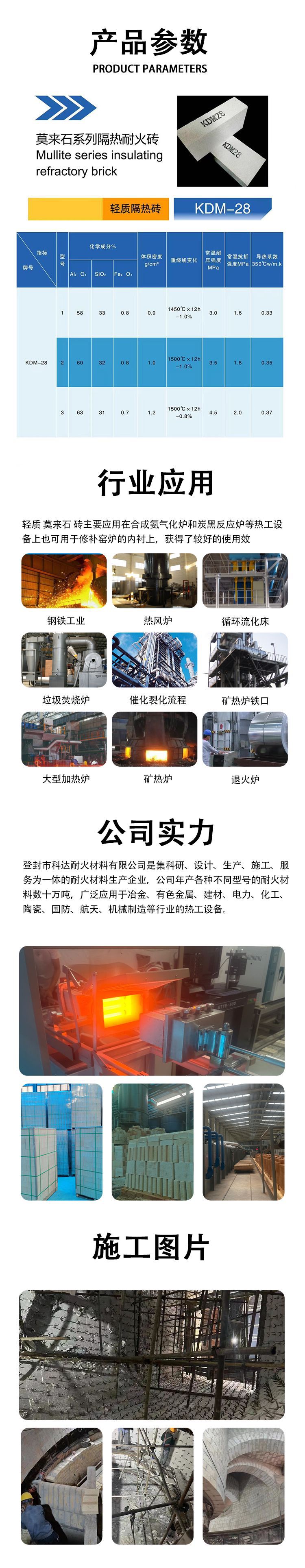 莫来石砖KDM-28(3)