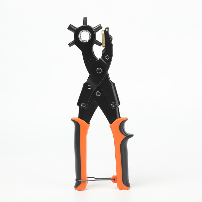 丸型平穴パンチングプライヤー、スプレーブラックダブルロッド、家庭用省力ベルト、革パンチングおよび穴あけ加工品卸売|undefined