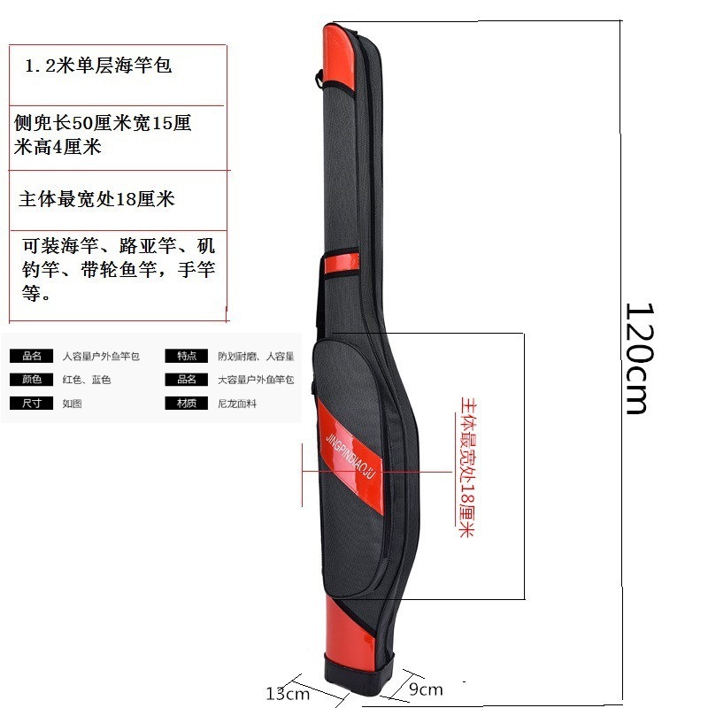 0726#1.2m 빨간색 배꼽 가방