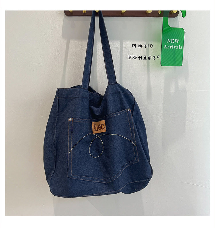 Wholesale New Trend Korean Denim Shoulder Bag Nihaojewelry display picture 7