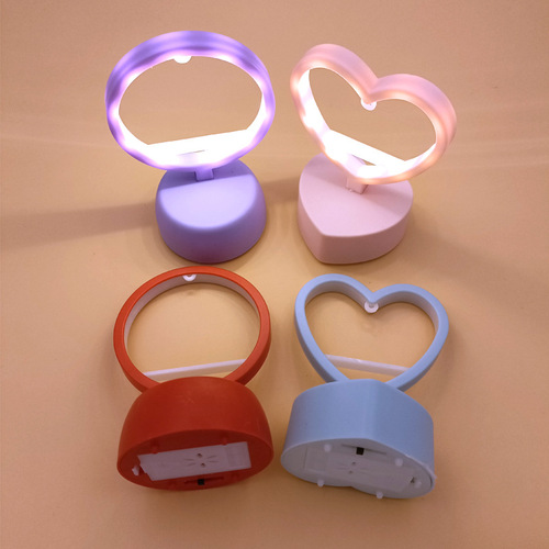 Love Night Light Children's Handmade DIY Luminous Toy Bedroom Desktop Mini Small Table Lamp Decorative Light Stand