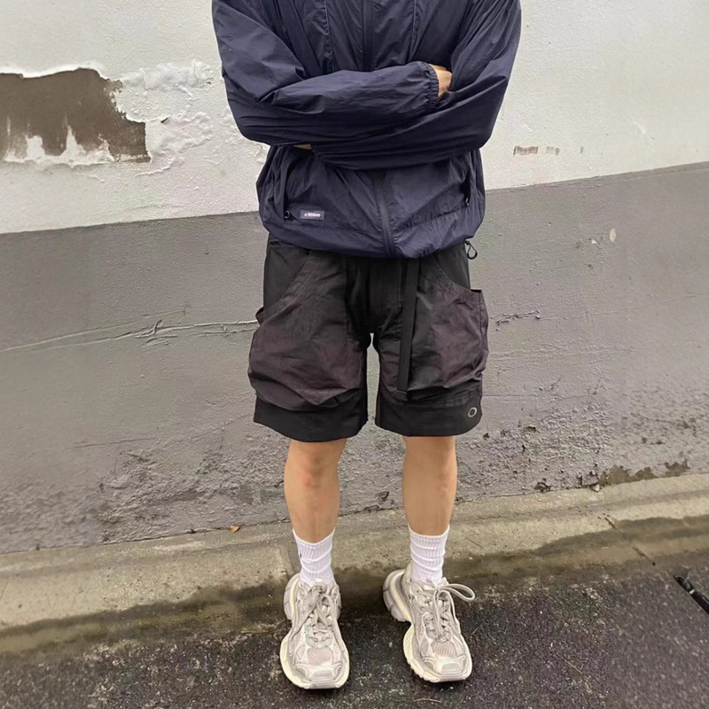 American-style oakley outdoor vibe style large pocket functional shorts men's summer sports work pants cleanfit