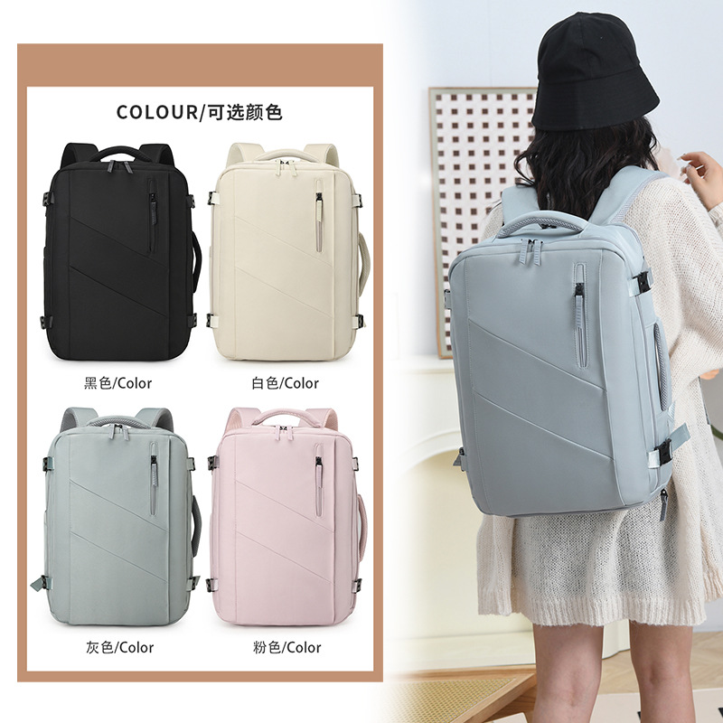 Nuevas mochilas de negocios transfronterizas, bolsas de computadora portátil para viajes de negocios, bolsas de zapatos independientes, mochila de viaje duradera