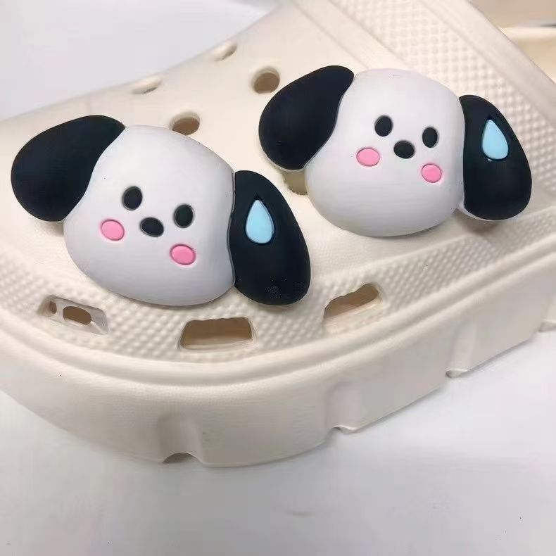 かわいい動物シリーズ下駄下駄装飾ボタン DIY 手作りアクセサリー PVC ソフトゴム靴花靴バックル|undefined