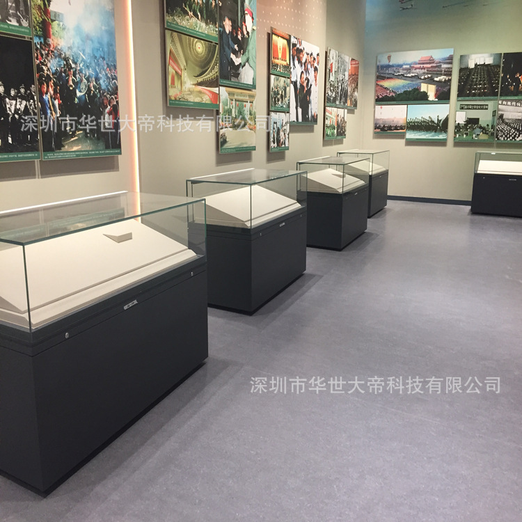 博物馆平面柜玻璃展柜 字画工艺品展览柜 适用于各类展品展示