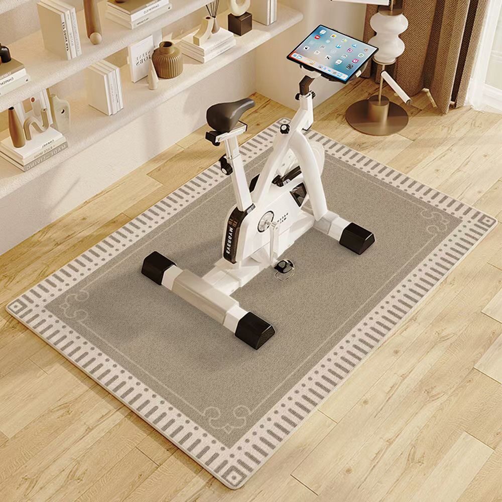 Simple and High-End Three-Proof Loop Pile Carpet for Living Room, Sports-Resistant, Dirt-Resistant, Easy to Maintain, Bicycle Floor Mat, Home Leisure Area, Wear-Resistant Foot Mat