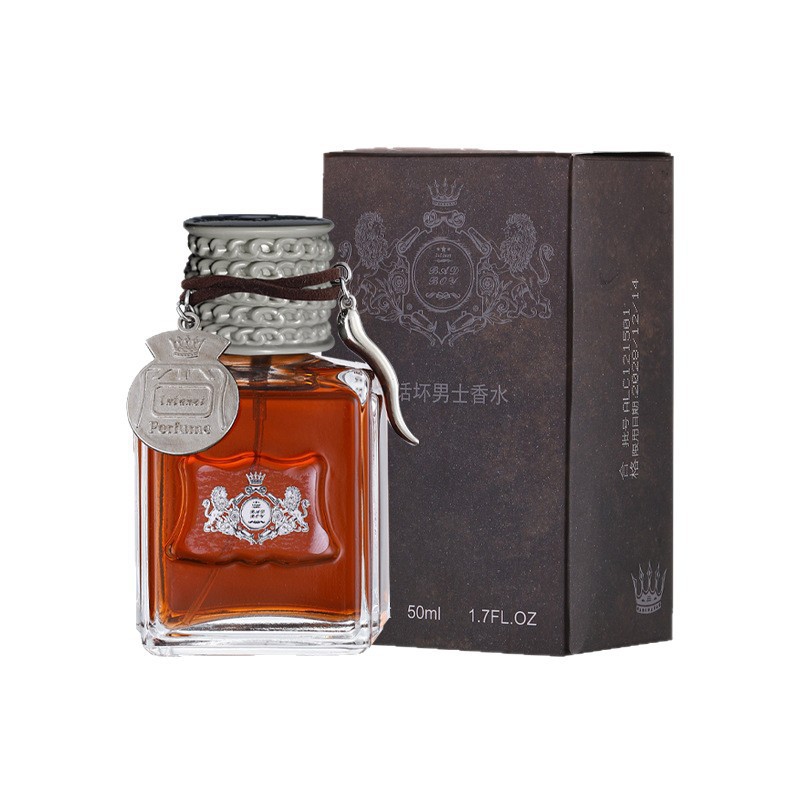 Líder en línea en vivo Lu Lanzi malos niños perfumes para hombres frescos, fragancia de madera natural, fragancia ligera duradera