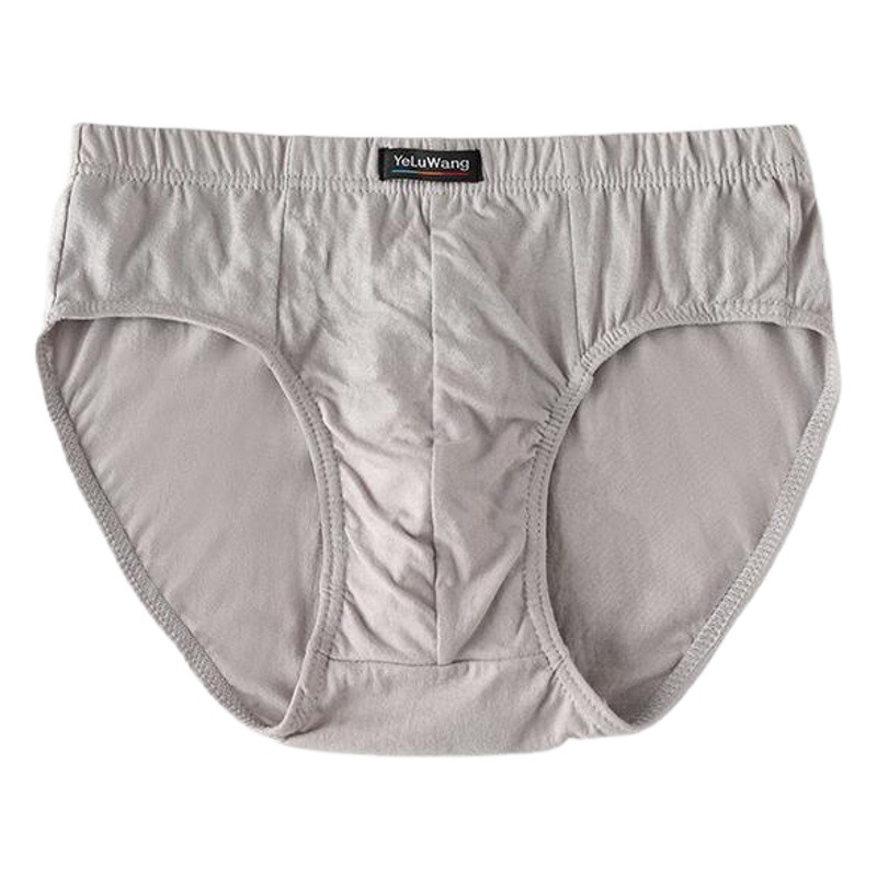 In-Stock Cross-Border Men's Underwear, All-Cotton Men's Briefs, Pure Cotton Underwear, Large Size All-Cotton Men's Mid-Waist Underwear