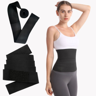 Cross-border New Direct Supply Waist Trainer Sports Binding Belt Women's Belt Elastic Abdominal Adjustable Elastic