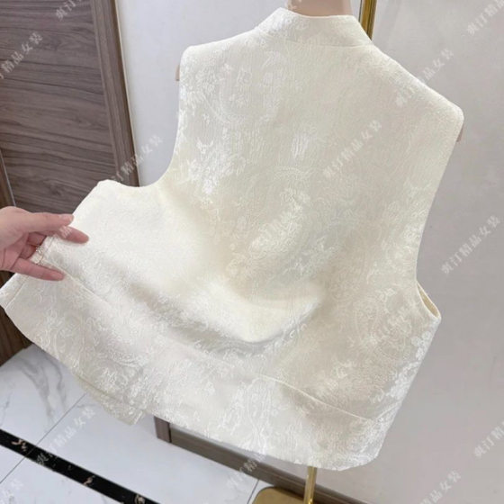 2025 High-End New Chinese Style Beaded Sequin National Style Vest Heavy Early Spring New Embroidered Elegant Loose Vest for Women